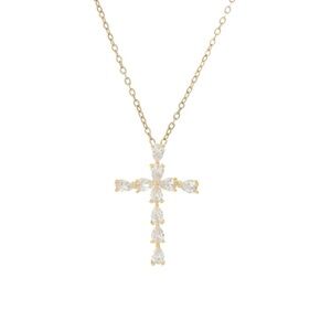 Zircon Cross Necklace